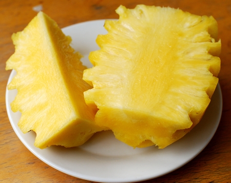 Fresh pineappleの写真素材