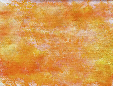 Orange abstract background, watercolの写真素材
