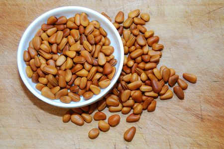 Pine nutsの写真素材