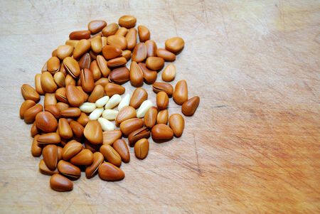 Pine nutsの写真素材