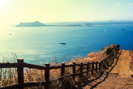 Landscape of Udo island in Jeju Island, South Korea