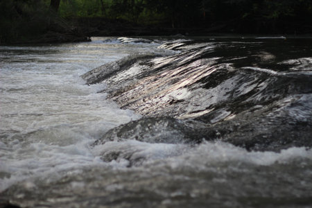 Dark water fall can be use as nature background or any content about water freshness nature life...