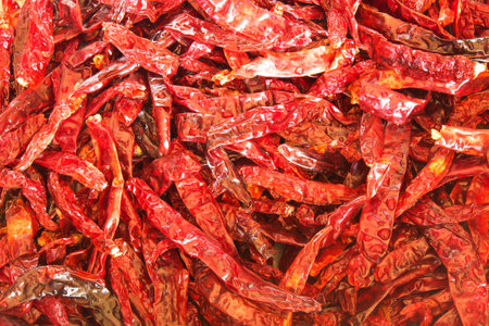dried chili patternの写真素材