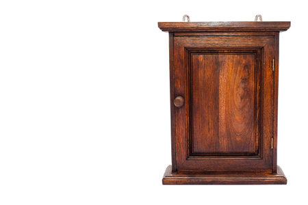 wood key cabinet の写真素材