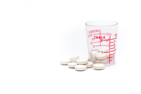 cup and pharmaceutical の写真素材