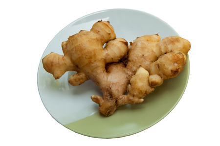 Ginger on the dishの写真素材