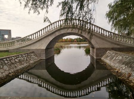 inverted reflection in waterのeditorial素材