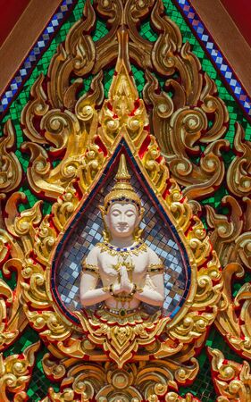 Pattern the Church and temple in Thailand.の写真素材