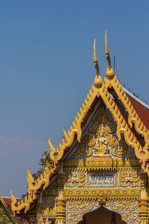 Pattern the Church and temple in Thailand.の写真素材
