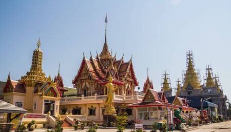 Pattern the Church and temple in Thailand.の写真素材