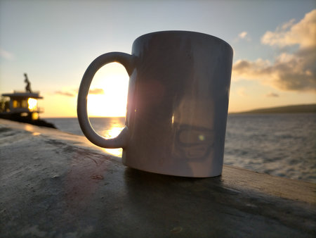 Ocean sunsetの写真素材