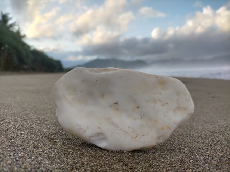Object on The Beach in Sunset