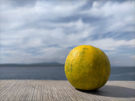 Lemon beach sky