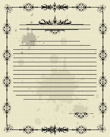 ornament and element for decoration and designのイラスト素材