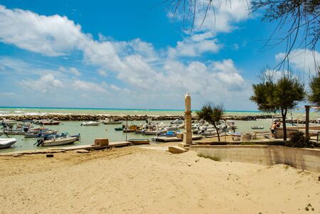 Punta Secca, Italy - June 02, 2010: The beach of the Inspector Montalbanoのeditorial素材