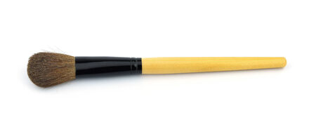  Blush brush for make-up on whiteの写真素材