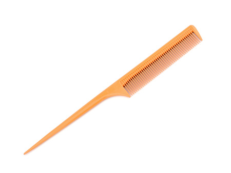 Hair comb isolated on whiteの写真素材
