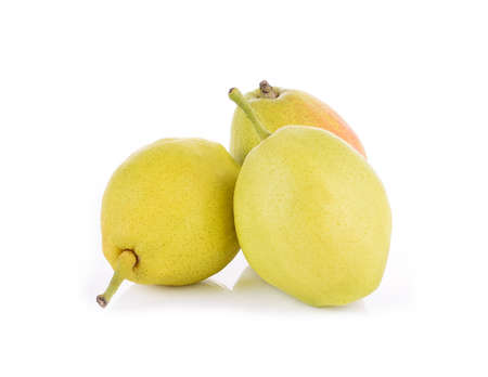 Pears fruit on white backgroundの写真素材