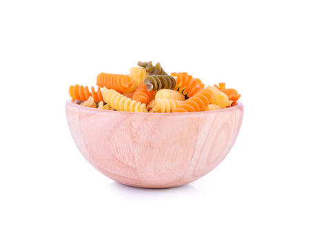 Pasta isolated on white backgroundの写真素材