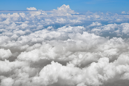 clouds in the blue skyの写真素材