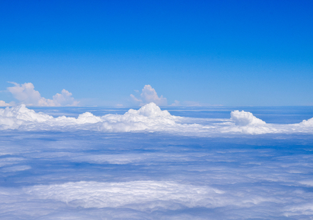 clouds in the blue skyの写真素材