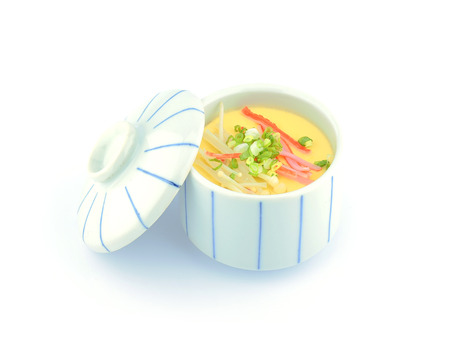 steamed beaten eggの写真素材