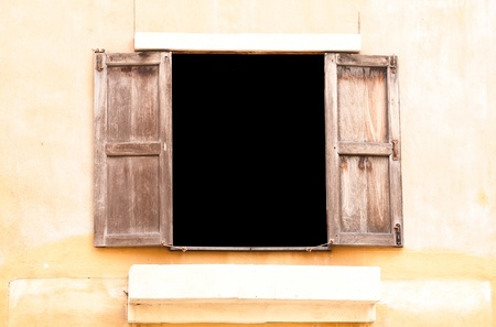 old wood windowsの写真素材