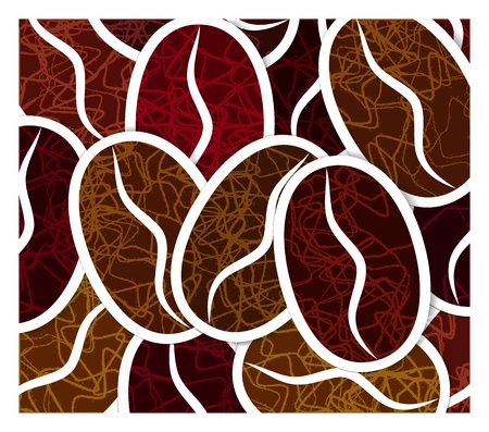 Grains of coffeeのイラスト素材