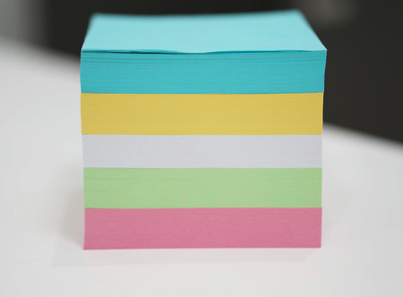 Multicolored note padsの写真素材