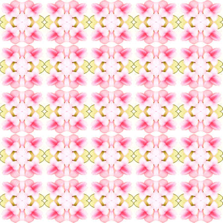 Artificial orchid flowers seamless use as pattern and wallpaper.の写真素材