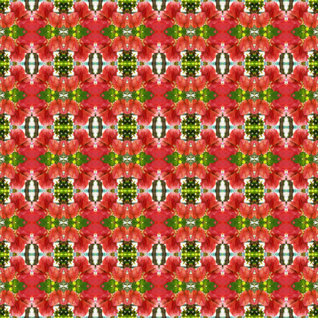 Orange bougainvillea flowers bloom in summer seamless use as pattern and wallpaper.