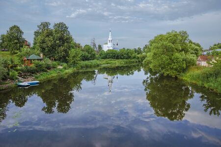 Russia, Vladimir region, Suzdal, the Church of Cosmas and Damianの写真素材