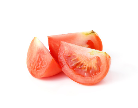 tomato isolated on white backgroundの写真素材