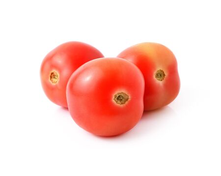 Fresh tomato on white backgroundの写真素材