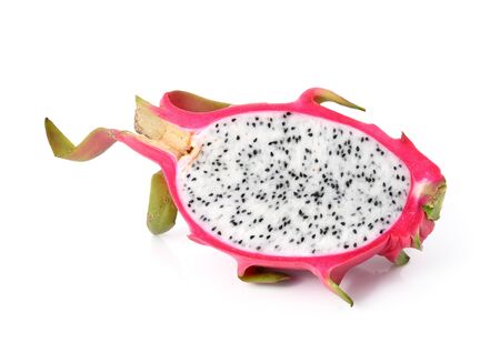 Dragon Fruit on white backgroundの写真素材
