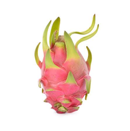Dragon Fruit on white backgroundの写真素材