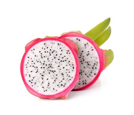 Dragon Fruit on white backgroundの写真素材