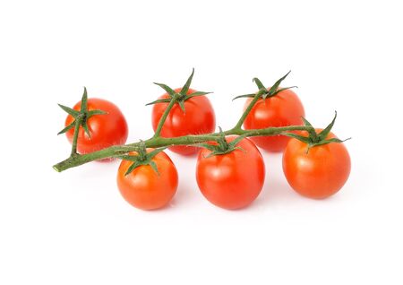 Tomato isolated on white backgroundの写真素材