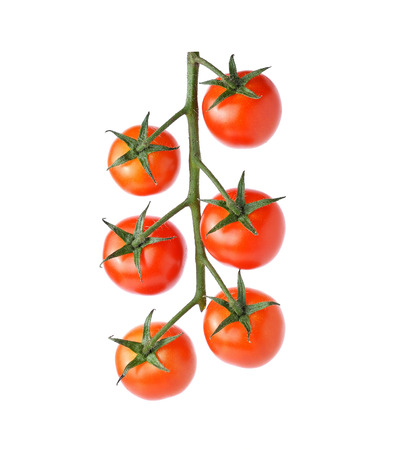 Tomato isolated on white backgroundの写真素材