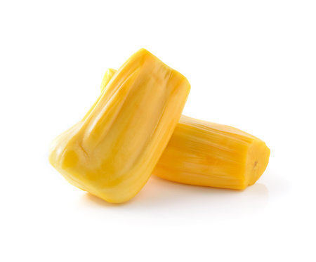 jackfruit isolated on white backgroundの写真素材