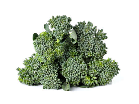 Broccoli isolated on white backgroundの写真素材