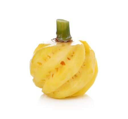 pineapple isolated on white backgroundの写真素材