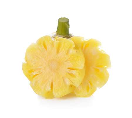 pineapple isolated on white backgroundの写真素材