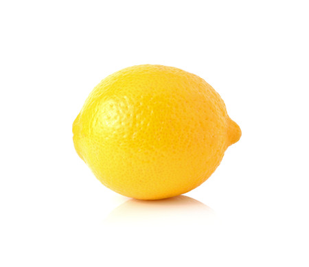 Lemon isolated on white backgroundの写真素材