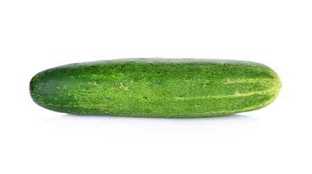 Cucumber isolated on white backgroundの写真素材