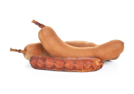 Tamarind isolated on white backgroundの写真素材