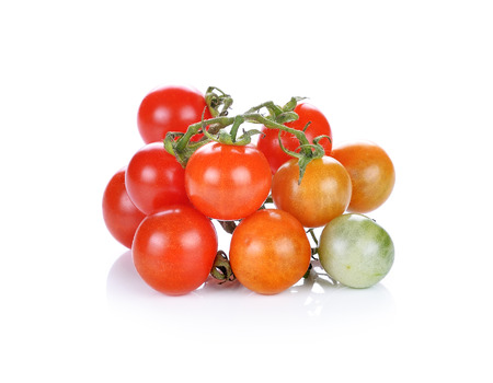 tomato isolated on white backgroundの写真素材