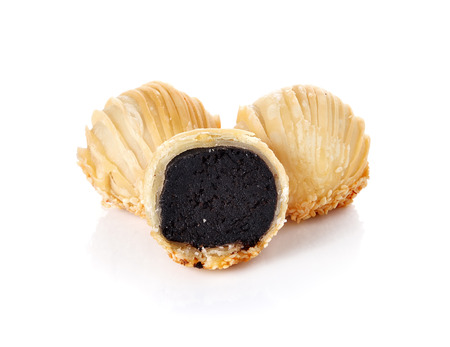 Chinese Pastry dessert festival China isolated on white backgroundの写真素材
