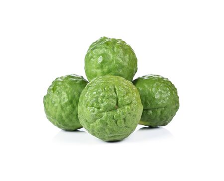Bergamots isolated white background.の写真素材