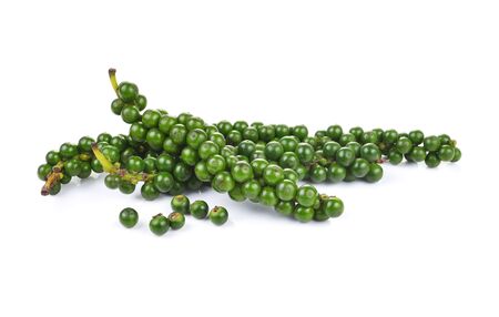 pepper seeds on white backgroundの写真素材